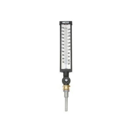 WEISS INSTRUMENTS 9" Variangle Thermometer, 6" stem, 30-240F 9VU6-240